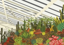 Puzzle Gibsons Jardin d’hiver brutaliste Londres 500 pièces