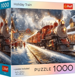 Puzzle train de Noël 1000 pièces