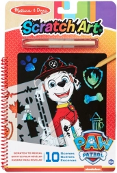 Melissa & Doug PAW PATROL art à gratter – Marshall, bloc créatif