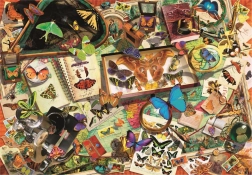 Puzzle 500 pièces Haute Qualité, Collectionneur de papillons
