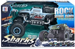 Voiture RC Rock Shark avec effet de brouillard – bleu