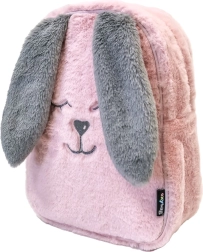 Sac à dos préscolaire pour enfants FUNNY HONEY BUNNY – lapin en peluche rose