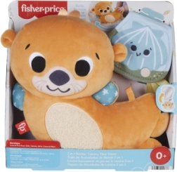 Fisher-Price adorable loutre 2-en-1 – coussin pour le temps sur le ventre et compagnon hochet