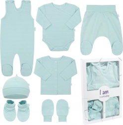 Ensemble nouveau-né NEW BABY I AM, menthe, 0–3 mois