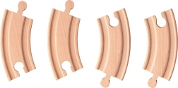 Courbes ferroviaires – rails courts, 4 pcs