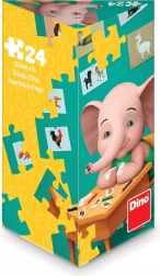 Dino puzzle Éléphanteau Mio 24 pièces