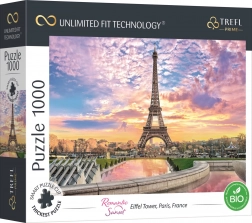 Puzzle TREFL UFT Coucher de soleil romantique – Tour Eiffel 1000 pièces