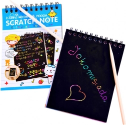 Carte à gratter arc-en-ciel avec baguette de dessin – Arc-en-ciel