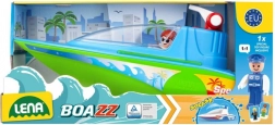Lena bateau de sport avec canon à eau et pompe