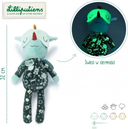 Lilliputiens doudou apaisant avec éléments phosphorescents petit dragon Joe 6m+