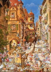 Puzzle 1000 pièces – ville romantique, jour