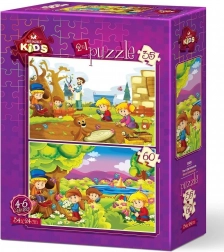 Puzzle Petits botanistes 35 et 60 pièces