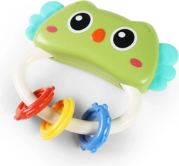 Hochet et anneau de dentition hibou pour bébé