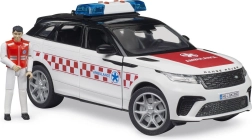 Véhicule de secours Range Rover Velar avec conducteur et figurine de secouriste