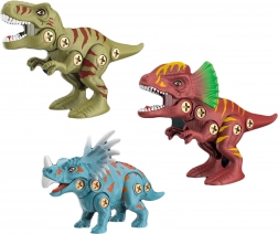 Set dinosaure à visser avec tournevis électrique 20 cm