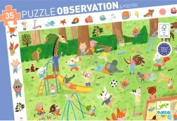 Puzzle de recherche Petits amis au jardin - 35 pièces