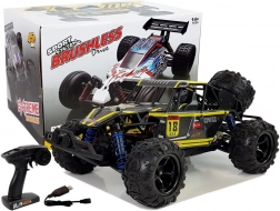 Buggy RC tout-terrain 1:18 jaune 4x4 jusqu’à 45 km/h