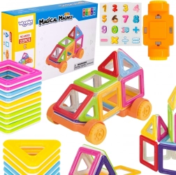 Woopie blocs de construction magnétiques mini – cubes 3D et véhicules, 22 pièces