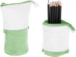 Trousse scolaire télescopique 2‑en‑1 – Vert