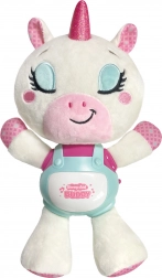 Veilleuse peluche licorne avec mélodies et lumière 29 cm