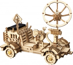 RoboTime Véhicule lunaire 3D solaire – maquette en bois
