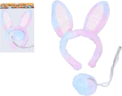 Set de carnaval lapin scintillant