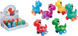 Dinosaure en plastique à remonter 10 cm