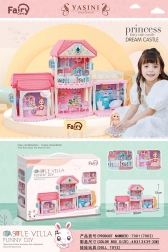 Villa pour poupées avec accessoires