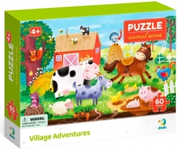 Dodo Puzzle Animaux – Aventure à la campagne, 60 pièces