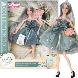 Woopie Royal poupée Emi en élégante robe en tulle avec nœud et bouquet