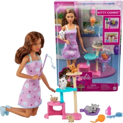Barbie gardienne de chatons Kitty Condo – jeu avec animaux de compagnie de MATTEL