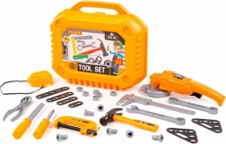 Valisette pour enfants avec outils 30 pcs avec meuleuse, orange