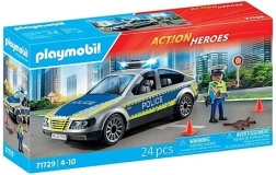 Véhicule de police Playmobil avec gyrophare et son