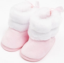 chaussons d’hiver pour bébé NEW BABY rose 0–3 mois