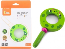 Loupe en bois pour enfants Grenouille