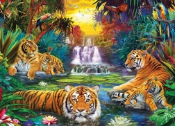 Puzzle Paradis des tigres XL 500 pièces