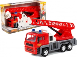 Camion de pompiers Almaz avec échelle extensible 70 cm – rouge