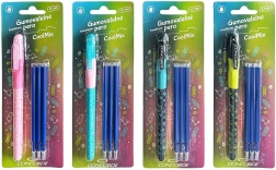 Stylo effaçable Concorde CoolMix, bleu 0,7 mm + 3 recharges