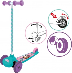Trottinette tricycle pour enfants GABBY’S DOLLHOUSE avec direction par inclinaison et frein au pied – emballage endommagé