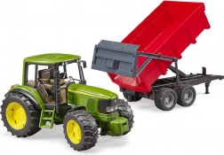 Bruder tracteur John Deere avec benne basculante 1:16
