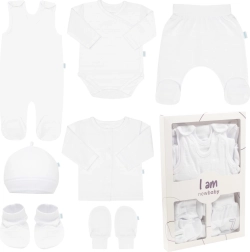 New Baby I AM ensemble pour nouveau-né pour la maternité blanc