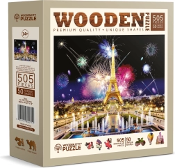puzzle en bois Paris nocturne 505 pièces par WOODEN CITY
