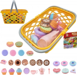 Panier d'achat Woopie avec set de thé et douceurs 26 pièces