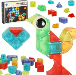 Blocs de construction magnétiques lumineux 3D – 32 pièces
