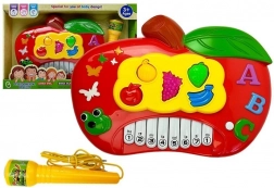 Petit piano électronique Pomme avec microphone et connexion au téléphone