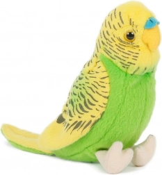Perruche ondulée en peluche verte 19 cm