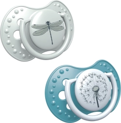 LOVI Sucette en silicone dynamique BOTANIC 6-18 m 2 pcs garçon