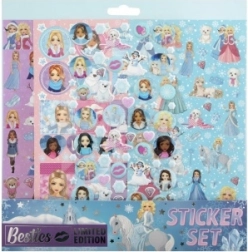 Autocollants d’hiver pour filles – lot de plats et 3D