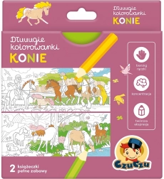 Longs coloriages Chevaux – kit créatif pour enfants CZUCZU