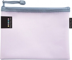 Pochette maillée zippée A5 PASTELINI rose